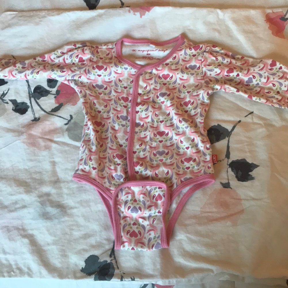 Magnetic closure onesie